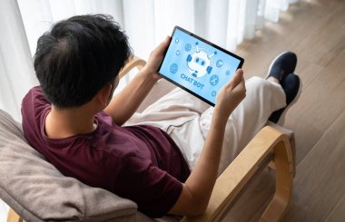 Müşteri sorularına otomatik olarak cevap veren mod çevrimiçi iş için Chatbot yazılım uygulaması
