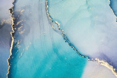 Mermer mürekkep soyut sanatının orijinal resmi. Örnek bir orjinal tablodan yüksek çözünürlüklü fotoğraf. Karargah kağıt dokusuna pürüzsüz mermer desen oluşturmak için soyut resim yapıldı.