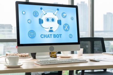 Müşteri sorularına otomatik olarak cevap veren mod çevrimiçi iş için Chatbot yazılım uygulaması