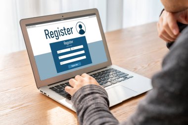 İnternet sitesinde mod form doldurmak için çevrimiçi kayıt formu