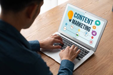Mod çevrimiçi iş ve e-ticaret pazarlama stratejisi için içerik pazarlaması