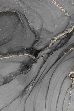 Mermer mürekkep soyut sanatının orijinal resmi. Örnek bir orjinal tablodan yüksek çözünürlüklü fotoğraf. Karargah kağıt dokusuna pürüzsüz mermer desen oluşturmak için soyut resim yapıldı.