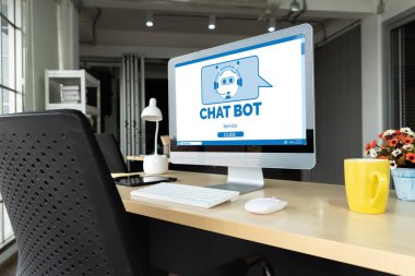 Müşteri sorularına otomatik olarak cevap veren mod çevrimiçi iş için Chatbot yazılım uygulaması