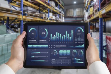 İş veri paneli, pazarlama stratejisi planlaması için iş zekası analizi sunar. Müşteri taleplerini analiz etmek ve iş dünyasının geleceğini önceden görmek için büyük veriler sunulur.