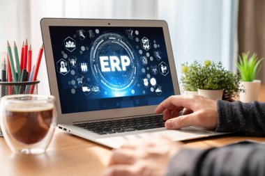 Pazarlama stratejisini planlamak için modern iş için ERP girişimi kaynak planlama yazılımı