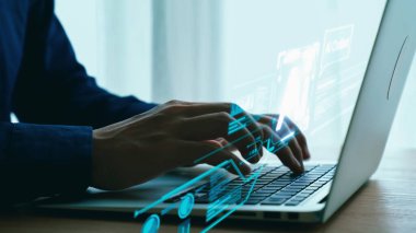 Yapay zeka sanal asistanı Chatbot ile yapay zeka konsepti ile insan etkileşimi, yapay zeka mühendisliği, LLM yapay zeka derin öğrenimi iş desteği için üretken yapay zeka kullanımı. Kullanıcı Kimliği