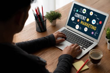 Mod çevrimiçi iş ve e-ticaret pazarlama stratejisi için içerik pazarlaması