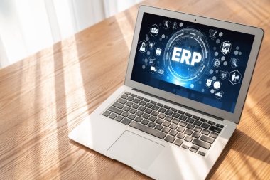 Pazarlama stratejisini planlamak için modern iş için ERP girişimi kaynak planlama yazılımı