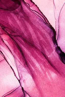 Mermer mürekkep soyut sanatının orijinal resmi. Örnek bir orjinal tablodan yüksek çözünürlüklü fotoğraf. Karargah kağıt dokusuna pürüzsüz mermer desen oluşturmak için soyut resim yapıldı.