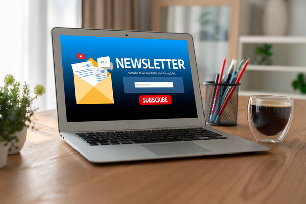 newsletter signup page on computer for customer to subscribe snugly newsletter update information to subscriber