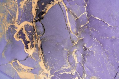 Mermer mürekkep soyut sanatının orijinal resmi. Örnek bir orjinal tablodan yüksek çözünürlüklü fotoğraf. Karargah kağıt dokusuna pürüzsüz mermer desen oluşturmak için soyut resim yapıldı.