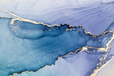 Mermer mürekkep soyut sanatının orijinal resmi. Örnek bir orjinal tablodan yüksek çözünürlüklü fotoğraf. Karargah kağıt dokusuna pürüzsüz mermer desen oluşturmak için soyut resim yapıldı.