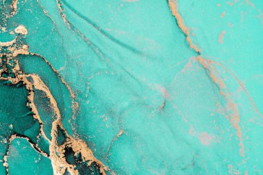 Mermer mürekkep soyut sanatının orijinal resmi. Örnek bir orjinal tablodan yüksek çözünürlüklü fotoğraf. Karargah kağıt dokusuna pürüzsüz mermer desen oluşturmak için soyut resim yapıldı.