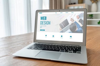 Web sitesi tasarım yazılımı çevrimiçi perakende ticaret ve e-ticaret için model şablonu sağlar