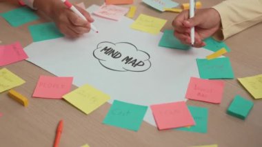 Stratejik pazarlama planı üzerinde kafa yoran ve toplantı odasındaki ofis masasına renkli yapışkan notlarla zihin haritası çizen yeni kurulan ekip çalışmalarına el atışıyoruz. Değiştirilmiş