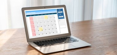 Kişisel düzenleyici ve çevrimiçi iş için mod zamanlama planlaması için bilgisayar yazılım uygulaması takvimiName