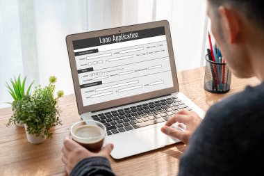 İnternet ağındaki mod dijital bilgi toplama için çevrimiçi kredi başvuru formu