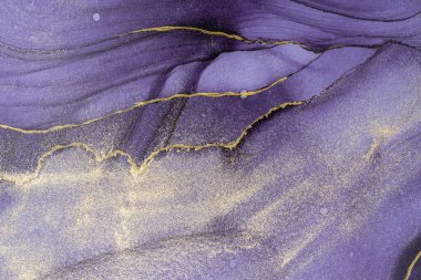 Mermer mürekkep soyut sanatının orijinal resmi. Örnek bir orjinal tablodan yüksek çözünürlüklü fotoğraf. Karargah kağıt dokusuna pürüzsüz mermer desen oluşturmak için soyut resim yapıldı.