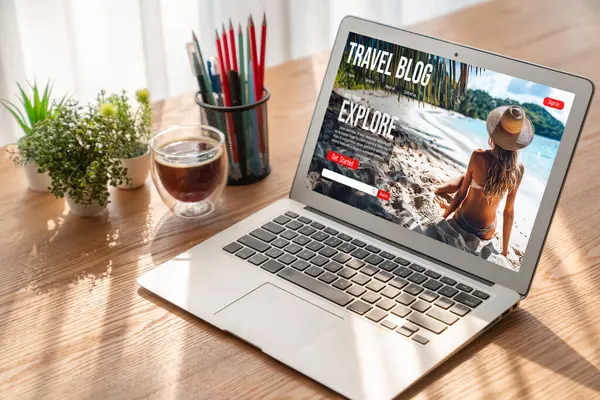 Online travel blog website provide travel tips and information on social media snugly where people can post, write and react to travel application