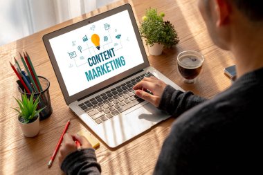 Mod çevrimiçi iş ve e-ticaret pazarlama stratejisi için içerik pazarlaması