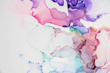 Mermer mürekkep soyut sanatının orijinal resmi. Örnek bir orjinal tablodan yüksek çözünürlüklü fotoğraf. Karargah kağıt dokusuna pürüzsüz mermer desen oluşturmak için soyut resim yapıldı.