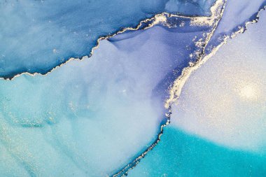 Mermer mürekkep soyut sanatının orijinal resmi. Örnek bir orjinal tablodan yüksek çözünürlüklü fotoğraf. Karargah kağıt dokusuna pürüzsüz mermer desen oluşturmak için soyut resim yapıldı.