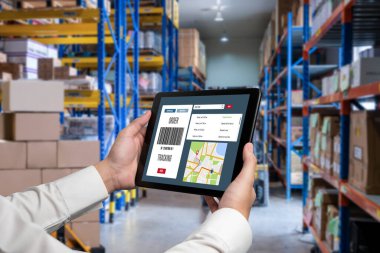 Ürün nakliyesi ve teslimatı için e-ticaret ve mod çevrimiçi iş izleme sistemi