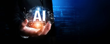 Yapay zeka mühendisliği, büyük veri ve yapay zeka makinesi kavramında yapay zeka beyin işlemcisiyle iş desteği için üretken yapay zeka kullanmayı öğrenen insan etkileşimi. Faas