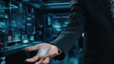 Yapay zeka mühendisliği, büyük veri ve yapay zeka makinesi kavramında yapay zeka beyin işlemcisiyle iş desteği için üretken yapay zeka kullanmayı öğrenen insan etkileşimi. Kullanıcı Kimliği