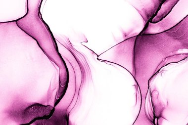 Mermer mürekkep soyut sanatının orijinal resmi. Örnek bir orjinal tablodan yüksek çözünürlüklü fotoğraf. Karargah kağıt dokusuna pürüzsüz mermer desen oluşturmak için soyut resim yapıldı.