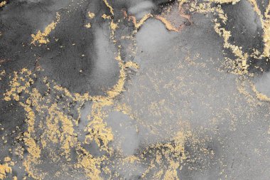 Mermer mürekkep soyut sanatının orijinal resmi. Örnek bir orjinal tablodan yüksek çözünürlüklü fotoğraf. Karargah kağıt dokusuna pürüzsüz mermer desen oluşturmak için soyut resim yapıldı.