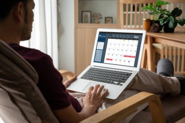 Kişisel düzenleyici ve çevrimiçi iş için mod zamanlama planlaması için bilgisayar yazılım uygulaması takvimiName