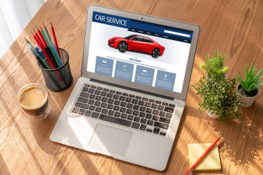 Car service website for online booking repair automobile garage technology snugly
