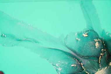 Mermer mürekkep soyut sanatının orijinal resmi. Örnek bir orjinal tablodan yüksek çözünürlüklü fotoğraf. Karargah kağıt dokusuna pürüzsüz mermer desen oluşturmak için soyut resim yapıldı.