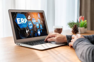 Pazarlama stratejisini planlamak için modern iş için ERP girişimi kaynak planlama yazılımı