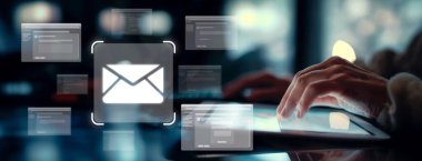 İş adamı e-posta kutusunu kontrol ediyor, daha iyi verimlilik için mesajları düzenliyor ve önceliklerini belirliyor. Etkili iletişim için akıllı e-posta teknikleri öğren. EIDE