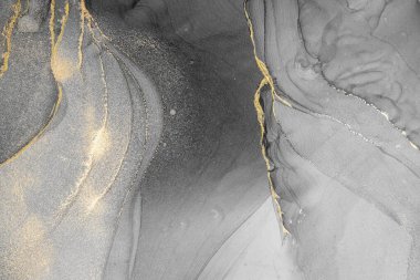 Mermer mürekkep soyut sanatının orijinal resmi. Örnek bir orjinal tablodan yüksek çözünürlüklü fotoğraf. Karargah kağıt dokusuna pürüzsüz mermer desen oluşturmak için soyut resim yapıldı.