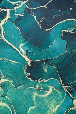 Mermer mürekkep soyut sanatının orijinal resmi. Örnek bir orjinal tablodan yüksek çözünürlüklü fotoğraf. Karargah kağıt dokusuna pürüzsüz mermer desen oluşturmak için soyut resim yapıldı.