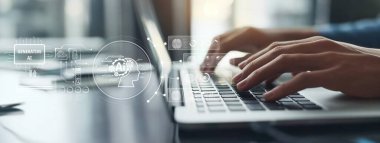 Yapay zeka mühendisliği, büyük veri ve yapay zeka makinesi kavramında yapay zeka beyin işlemcisiyle iş desteği için üretken yapay zeka kullanmayı öğrenen insan etkileşimi. EIDE