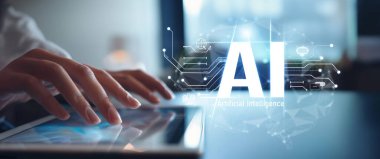 Yapay zeka mühendisliği, büyük veri ve yapay zeka makinesi kavramında yapay zeka beyin işlemcisiyle iş desteği için üretken yapay zeka kullanmayı öğrenen insan etkileşimi. EIDE