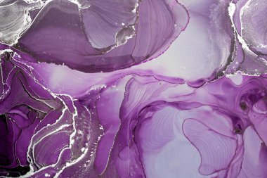 Mermer mürekkep soyut sanatının orijinal resmi. Örnek bir orjinal tablodan yüksek çözünürlüklü fotoğraf. Karargah kağıt dokusuna pürüzsüz mermer desen oluşturmak için soyut resim yapıldı.