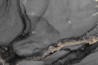 Mermer mürekkep soyut sanatının orijinal resmi. Örnek bir orjinal tablodan yüksek çözünürlüklü fotoğraf. Karargah kağıt dokusuna pürüzsüz mermer desen oluşturmak için soyut resim yapıldı.