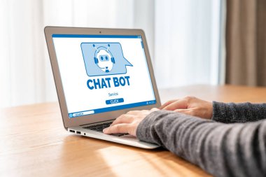 Müşteri sorularına otomatik olarak cevap veren mod çevrimiçi iş için Chatbot yazılım uygulaması