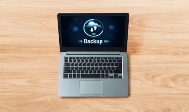 Yedek Depolama Verisi İnternet Teknolojisi İş Konsepti. Veritabanı depolama teknolojisi dosya aktarım paylaşımı, siber, büyük veri bilgileri, internet bankacılığı uygulaması indirme işlemi kolayca yapılır