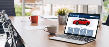 Car service website for online booking repair automobile garage technology snugly