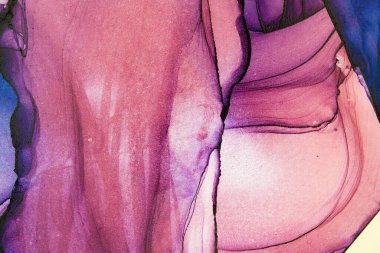 Mermer mürekkep soyut sanatının orijinal resmi. Örnek bir orjinal tablodan yüksek çözünürlüklü fotoğraf. Karargah kağıt dokusuna pürüzsüz mermer desen oluşturmak için soyut resim yapıldı.