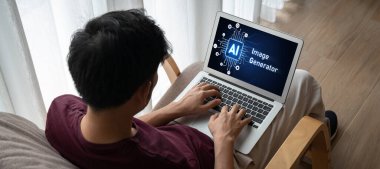 Generative AI virtual assistant tools for prompt engineer and user for ease of engage artificial intelligence AI technology help people to work with generative AI functions by prompting the AI snugly clipart