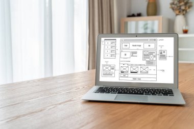 Web sitesi tasarım yazılımı çevrimiçi perakende ticaret ve e-ticaret için model şablonu sağlar