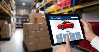 Car service website for online booking repair automobile garage technology snugly