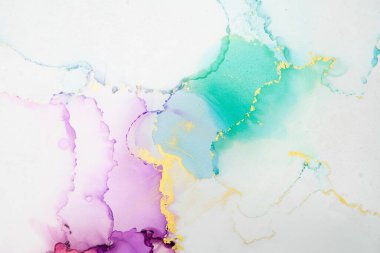 Mermer mürekkep soyut sanatının orijinal resmi. Örnek bir orjinal tablodan yüksek çözünürlüklü fotoğraf. Karargah kağıt dokusuna pürüzsüz mermer desen oluşturmak için soyut resim yapıldı.